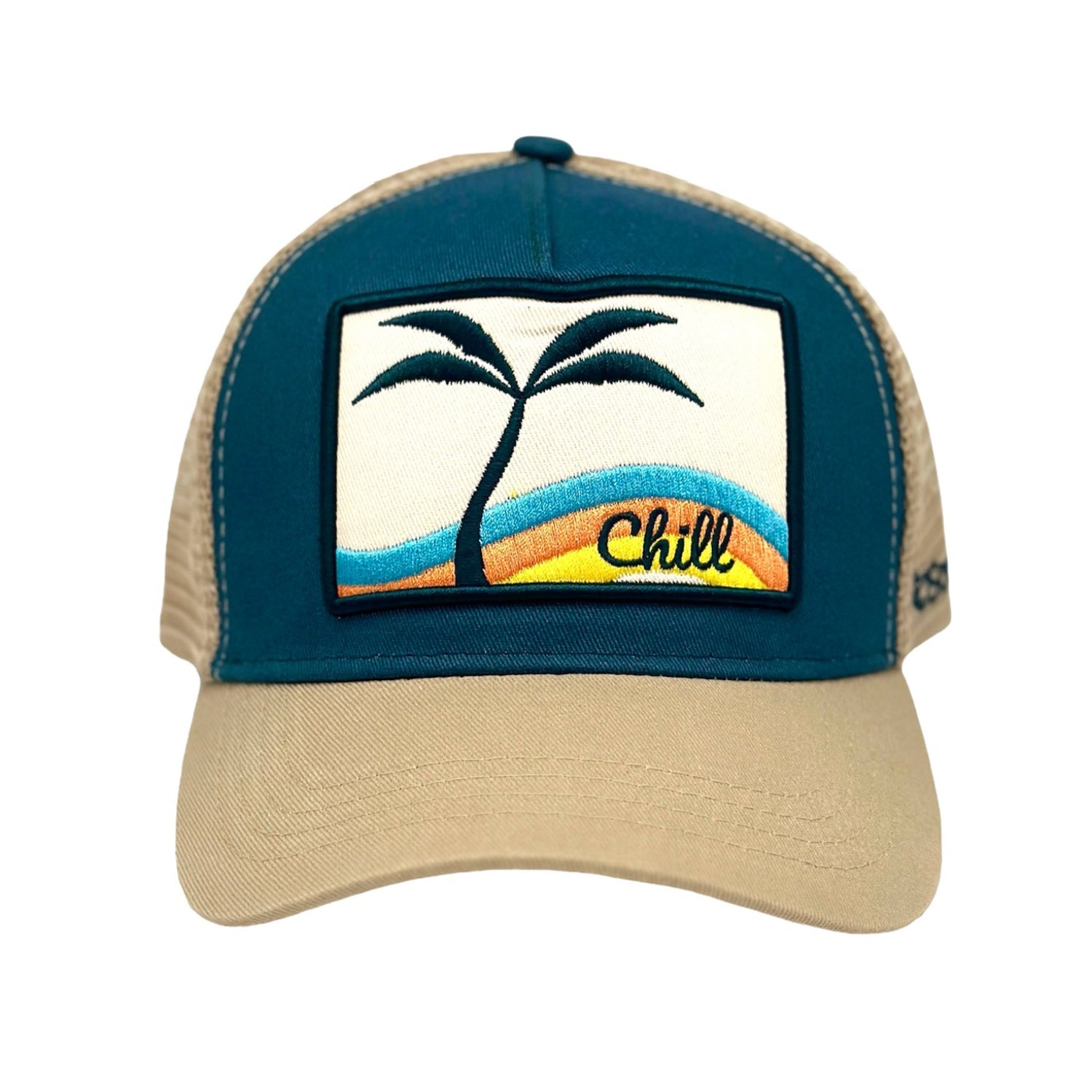 Chill Trucker - Teal/Tan