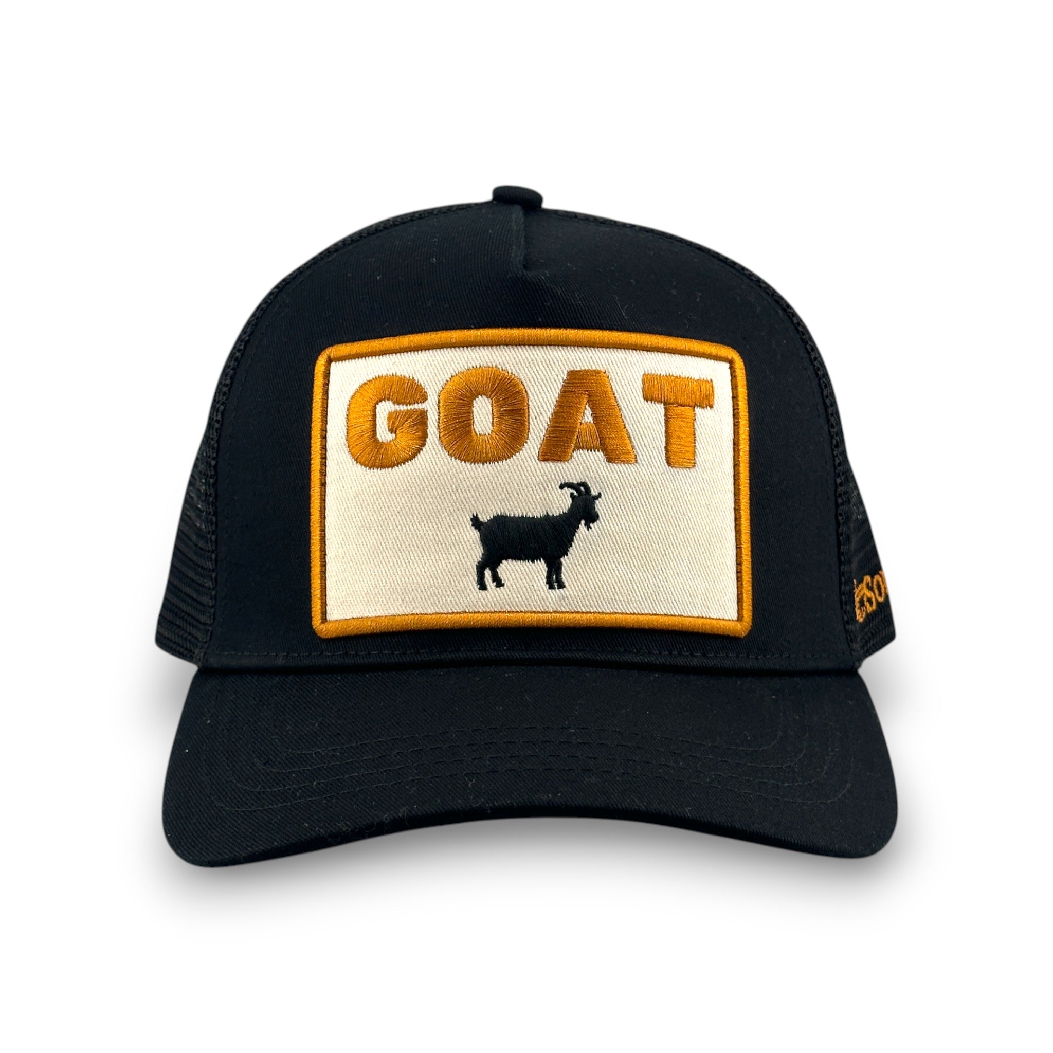 Goat Trucker Hat - Black