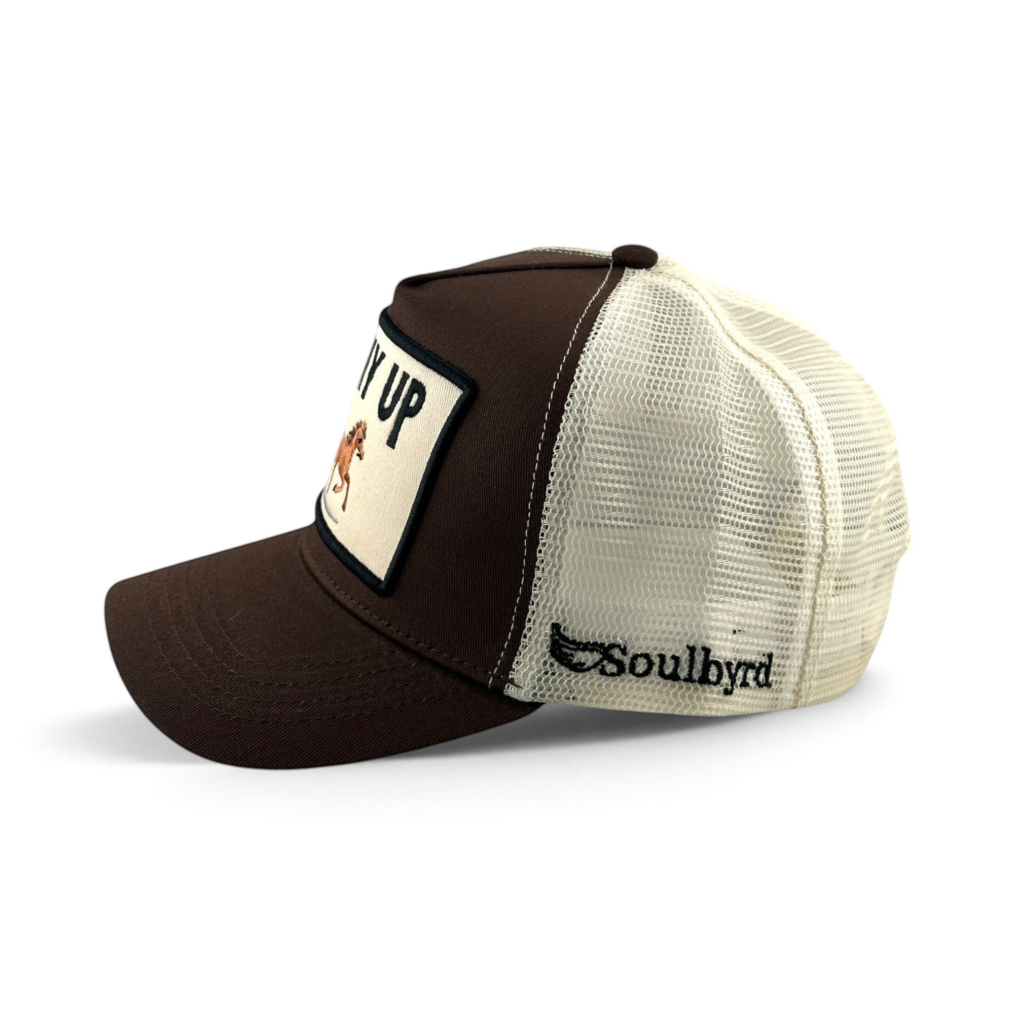 Pony Up Trucker Hat - Brown