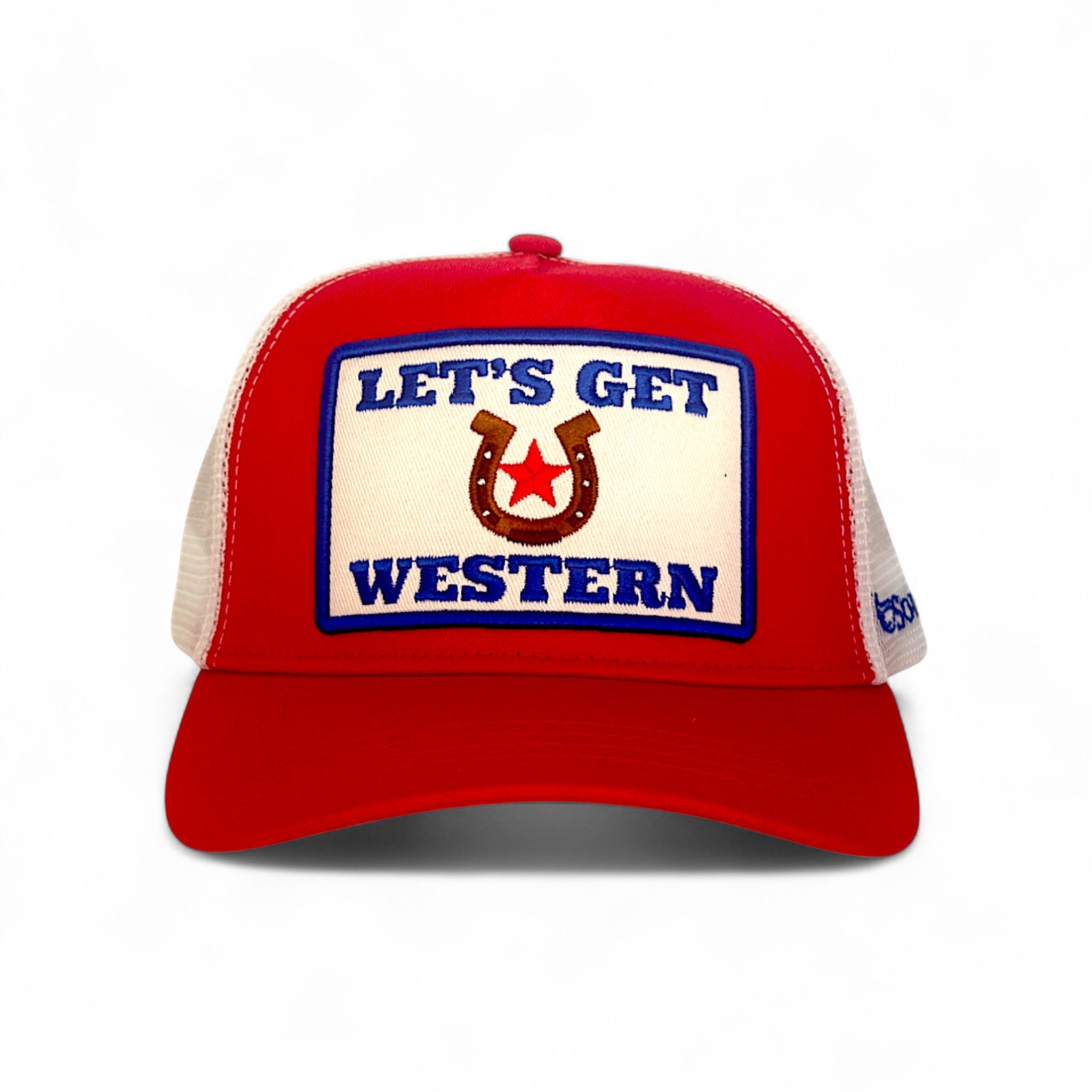 Let's Get Western Trucker - Red RED