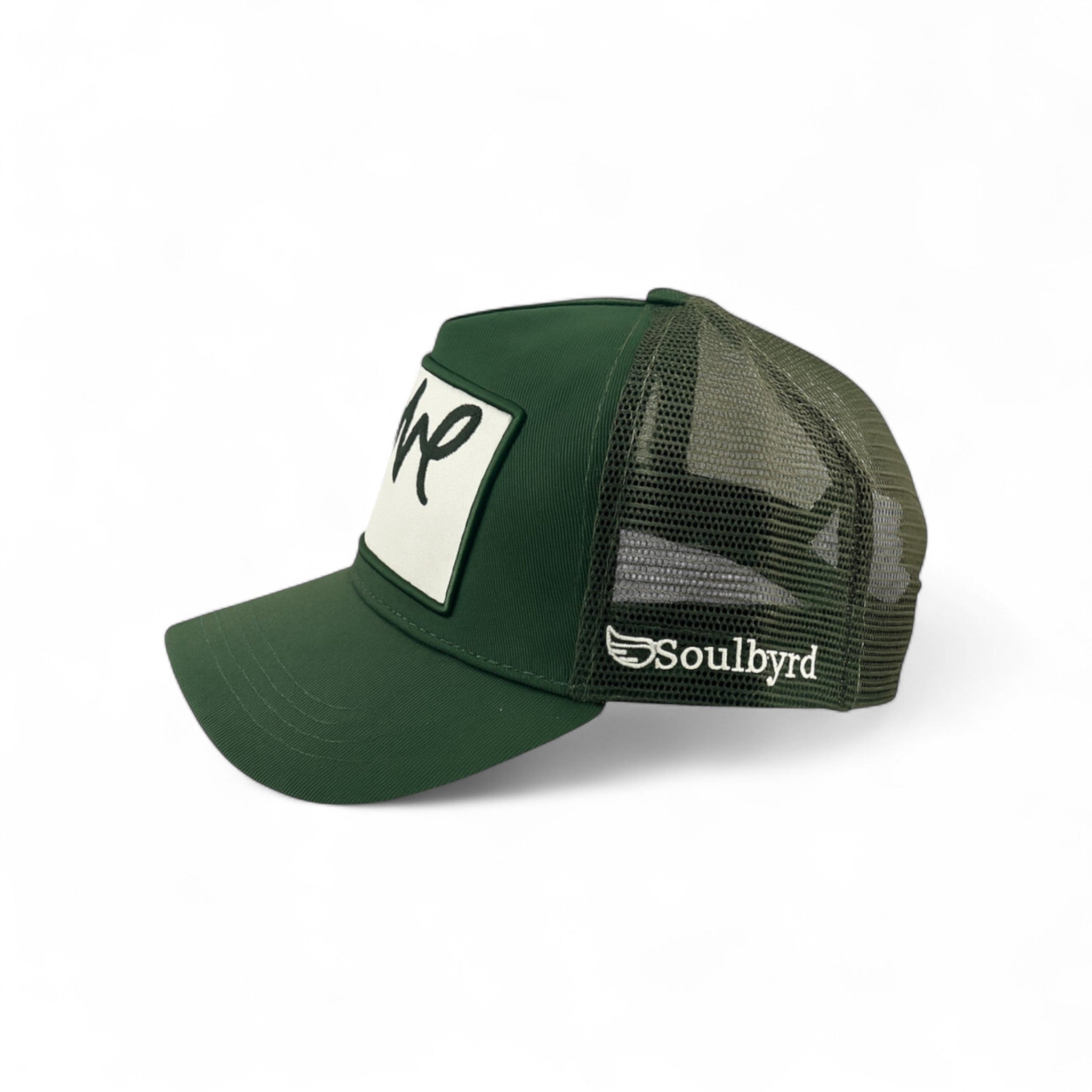 Love Cursive Trucker - Hunter Green HUNTER GREEN