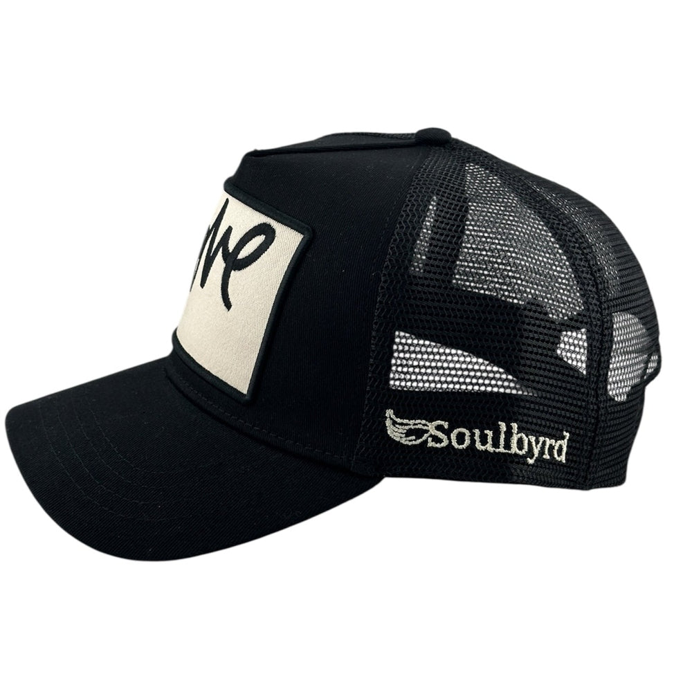 Love Cursive Trucker - Black