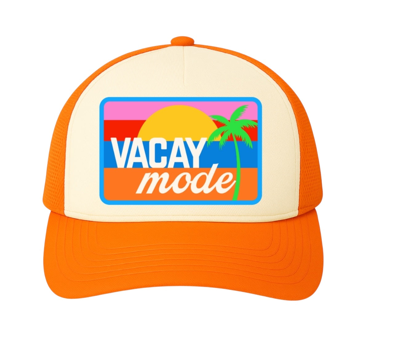 Vacay Mode Trucker Hat - Orange