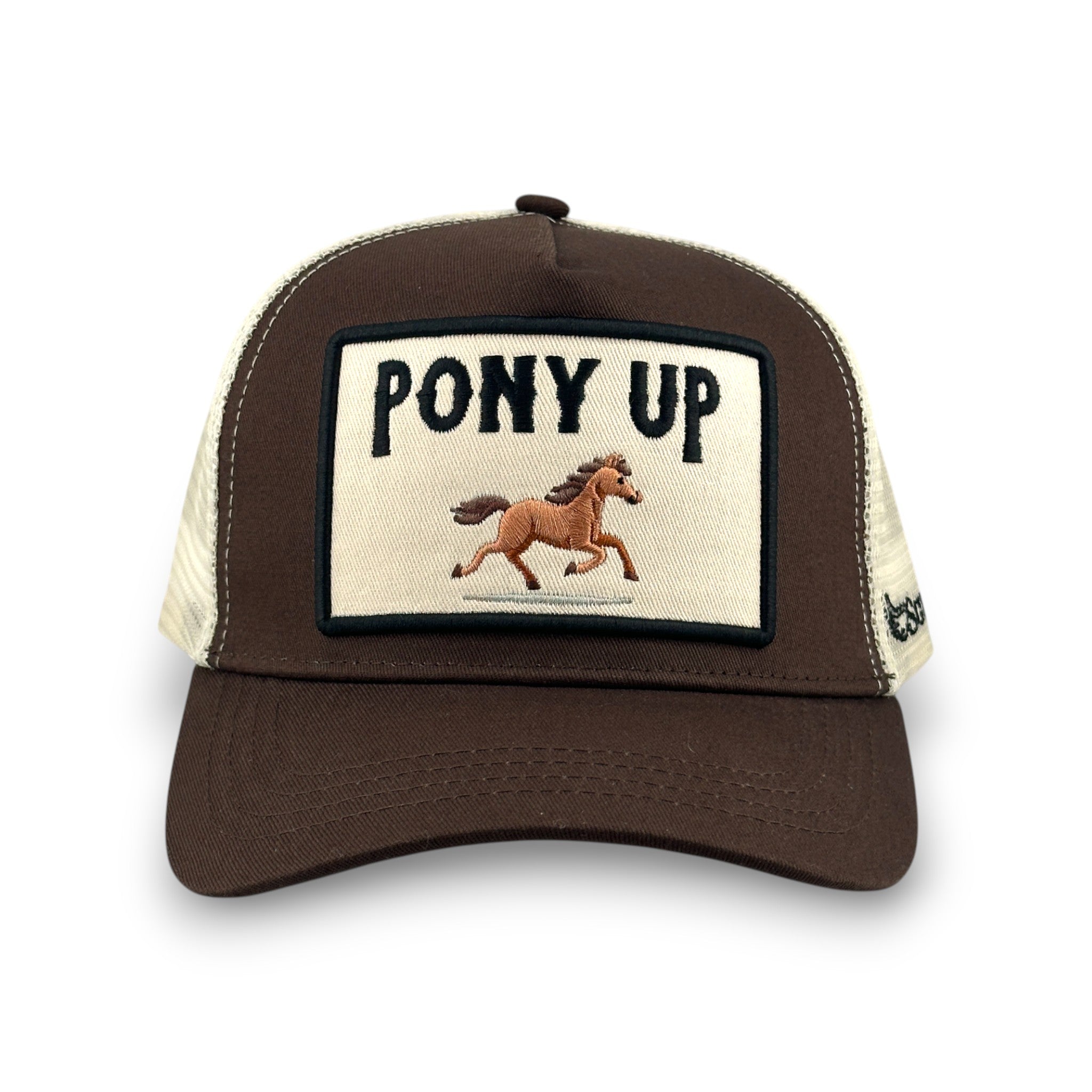 Pony Up Trucker Hat - Brown
