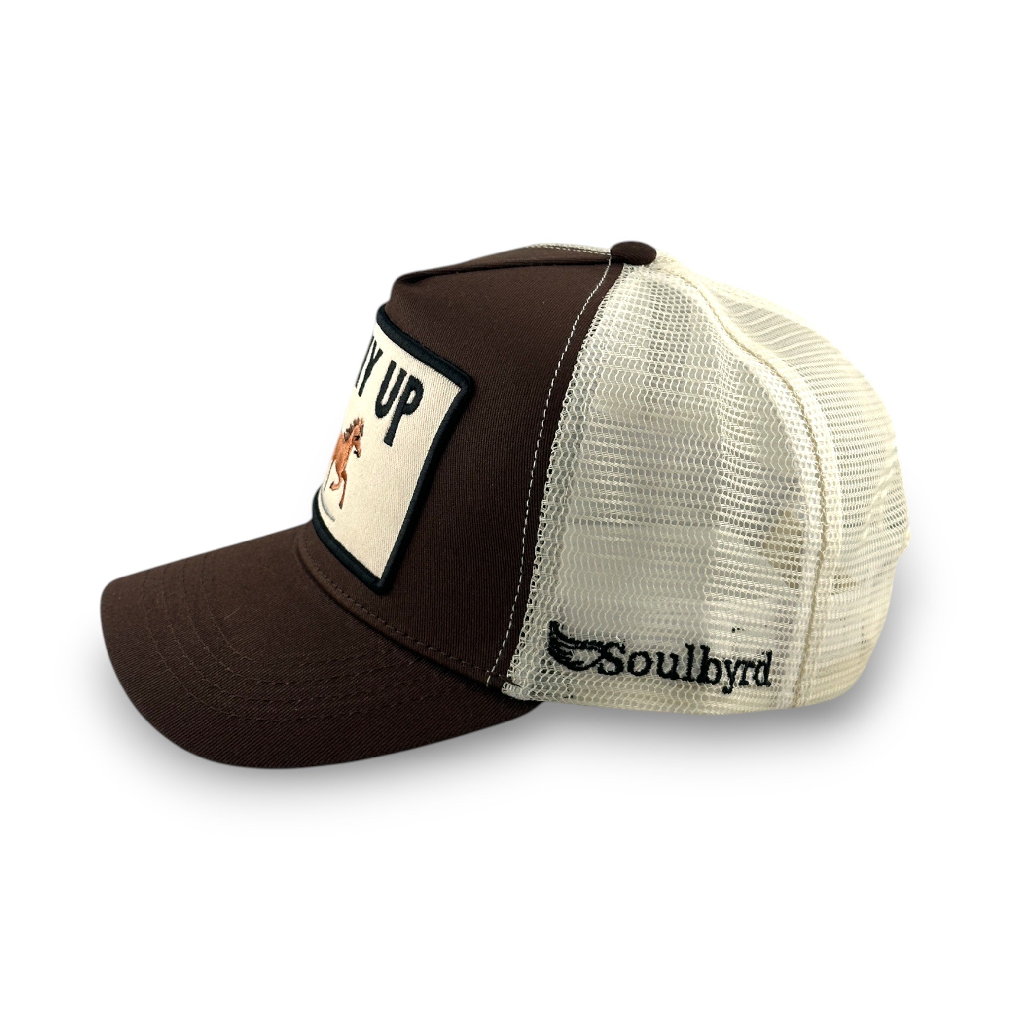 Pony Up Trucker Hat - Brown