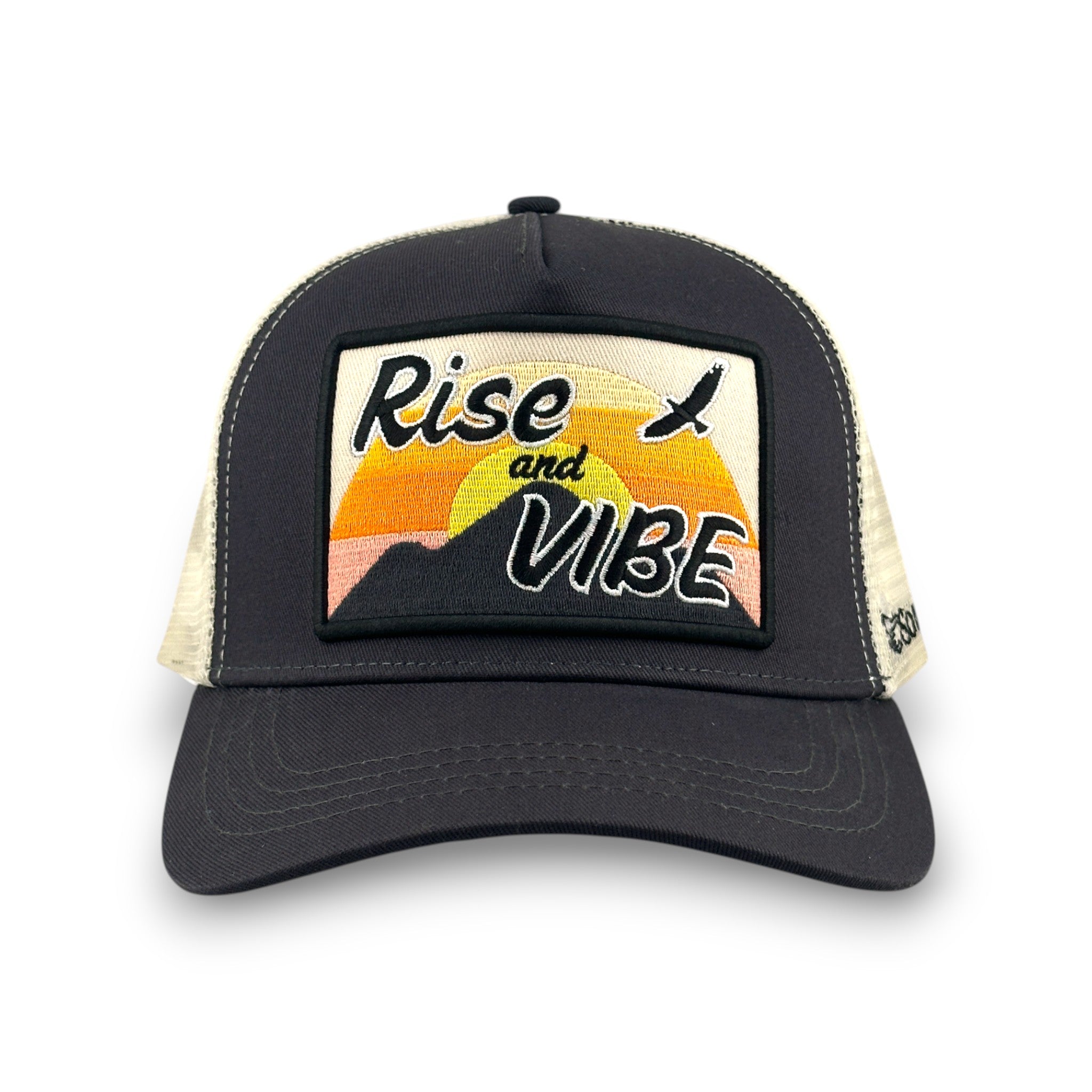 Rise & Vibe Trucker Hat - Charcoal