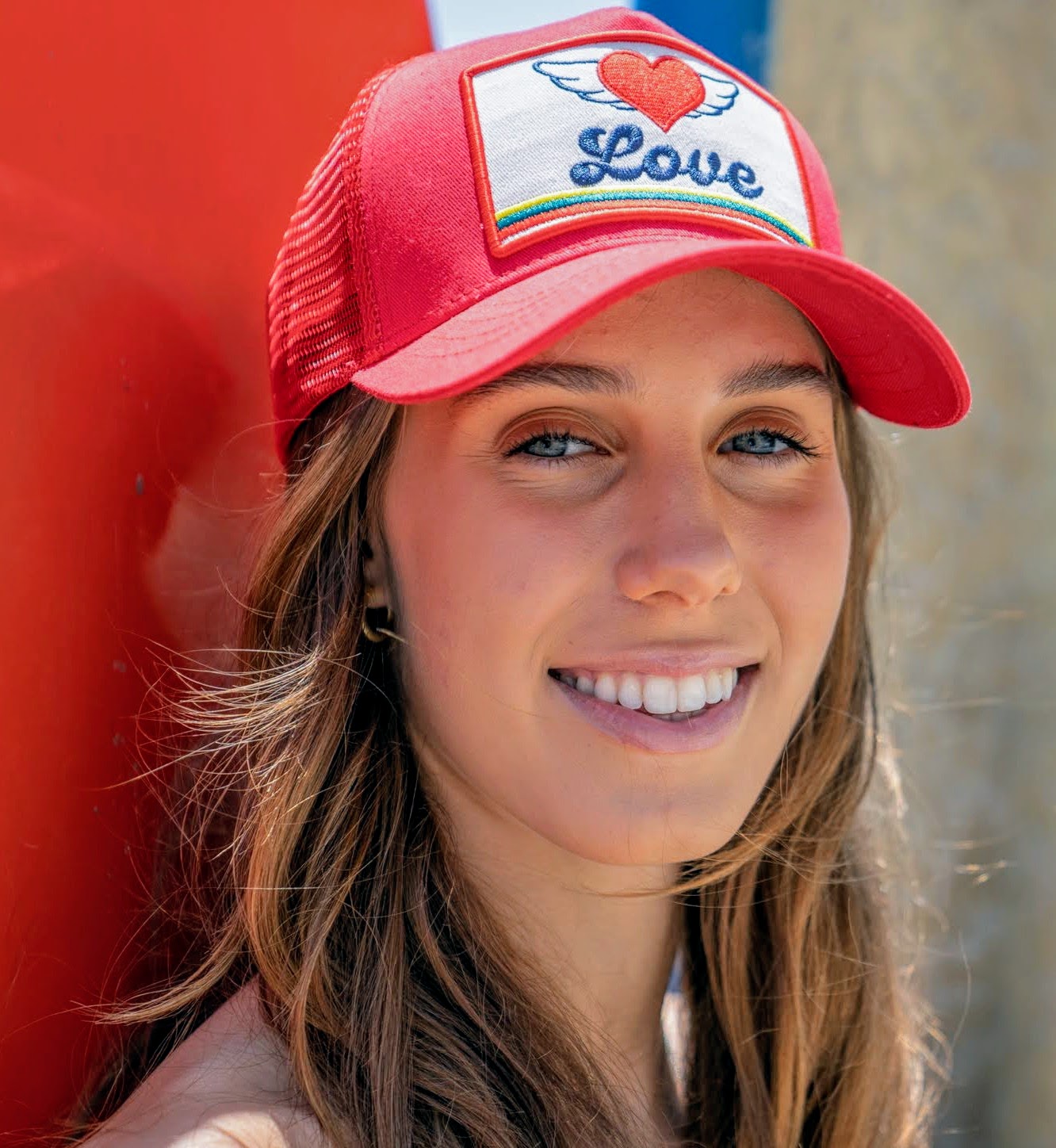Love Wings Trucker Hat - Red