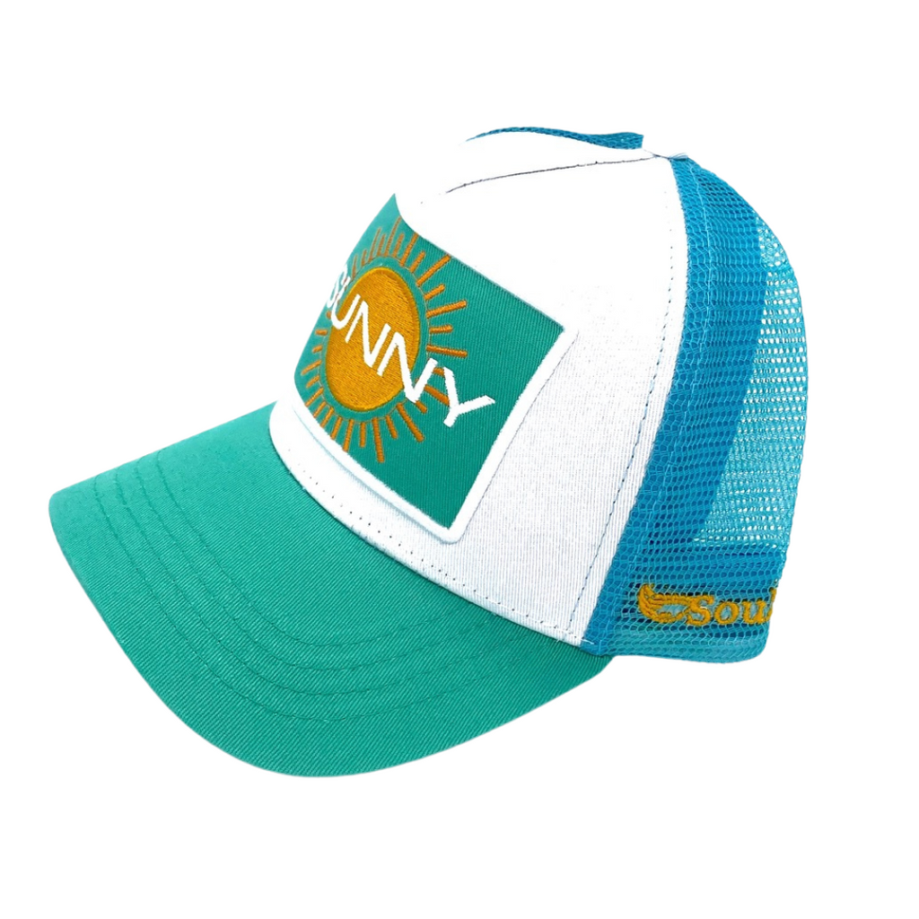 Sunny Trucker Hat (Turquoise)